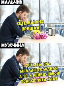 Мальчик VS мужчина